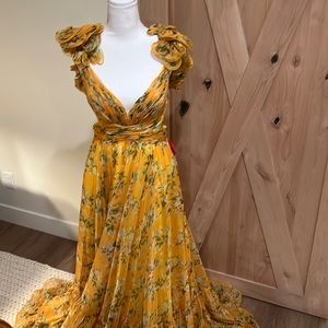 Floral Chiffon Gown Ieena